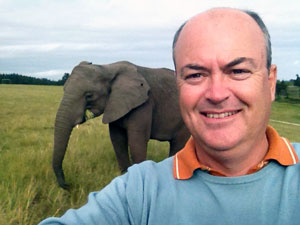 Ludwig with elephant